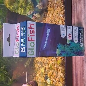 6 inch blue led glofish light for 10 gallon tanks